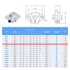 Διαστάσεις SHF 8 Βάση άξονα