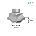 Δίπτερο κοπτικό μορφής PCD D46mm - Κοπή 7mm