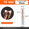 2 flute coated end mill for cnc router