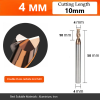 2 flute carbide coated end mill for aluminium