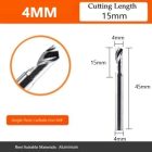 single flute carbide end mill for coper alloy